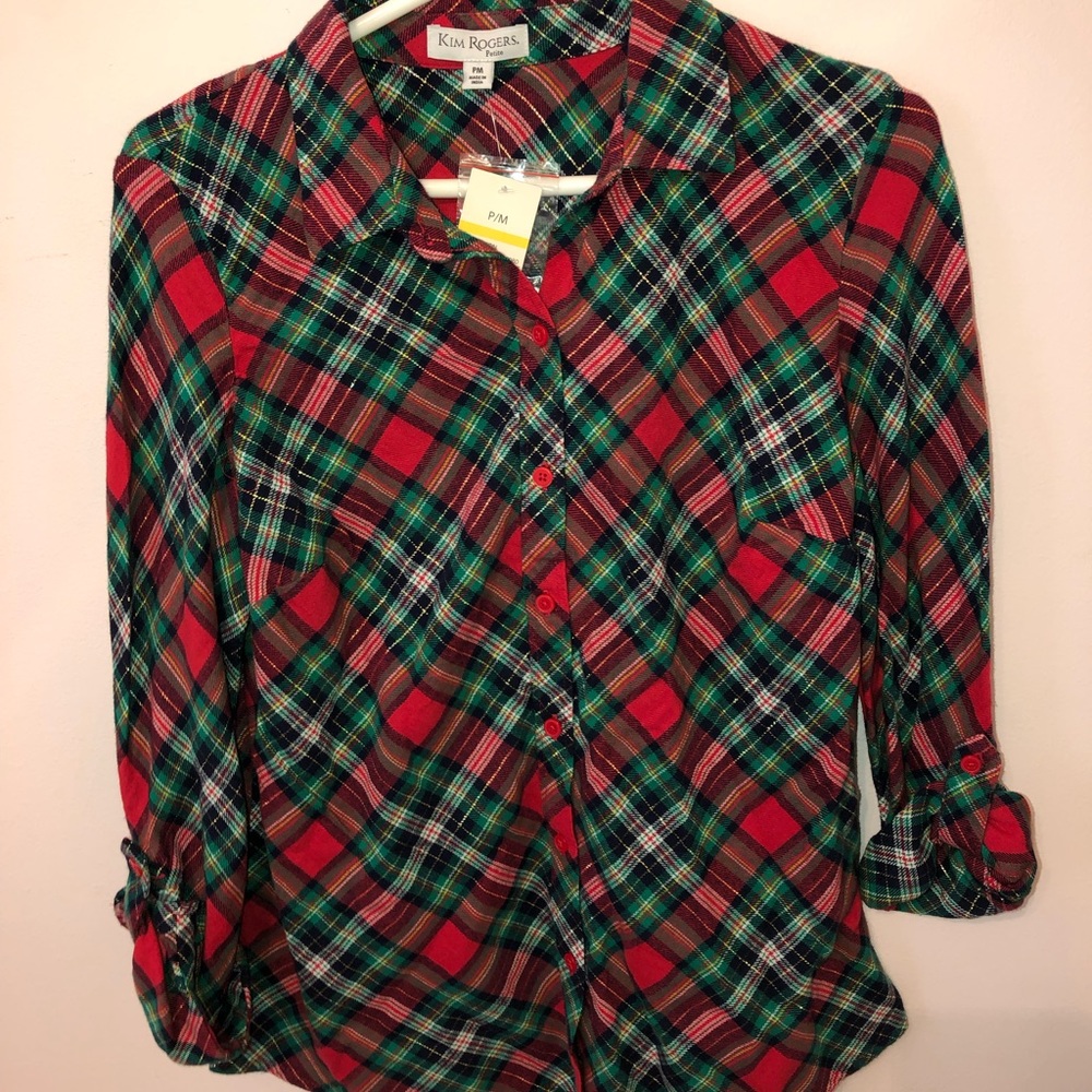NWT plaid shirt